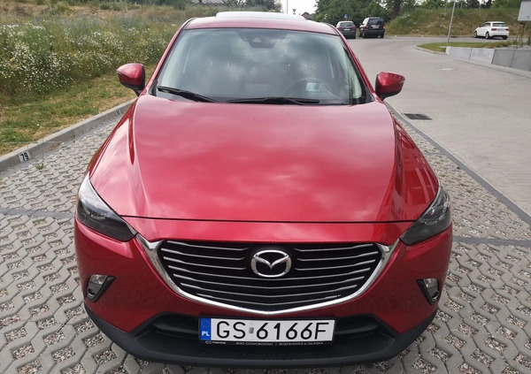 Mazda CX-3 cena 74900 przebieg: 71500, rok produkcji 2018 z Słupsk małe 137